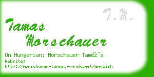 tamas morschauer business card